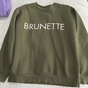 Brunette The Label Olive Crewneck Sweater